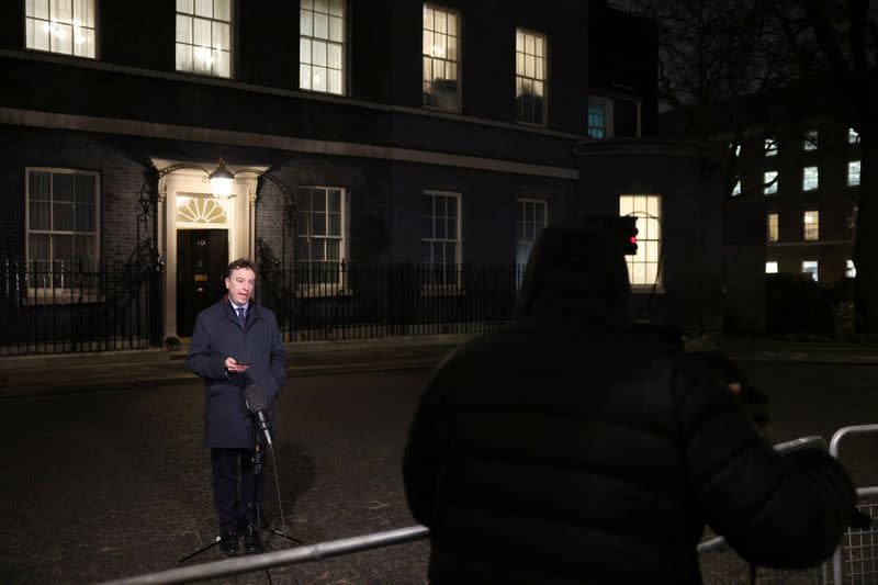 Cabinet meeting at Downing Street in London