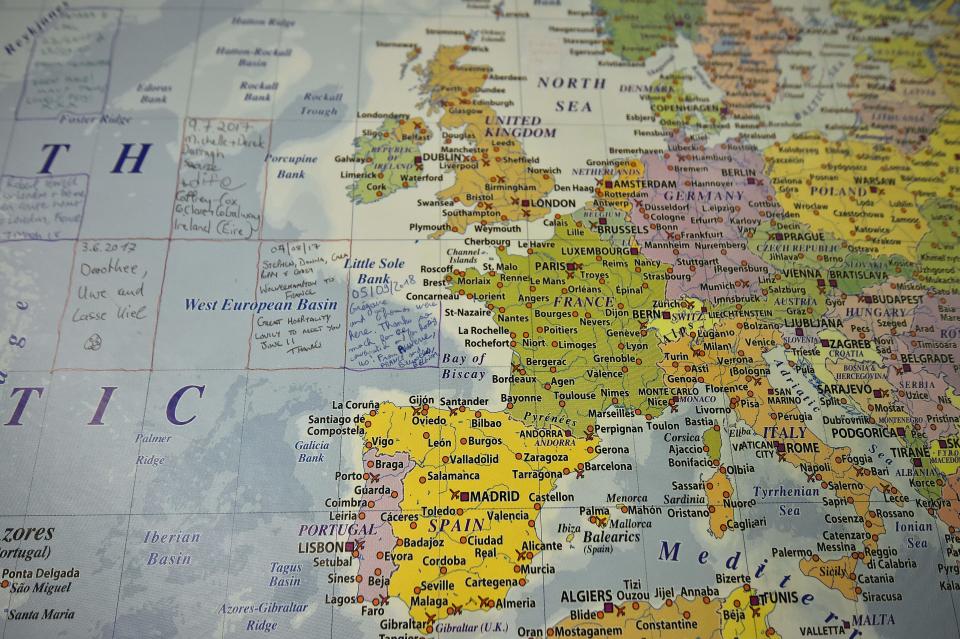 Leaving: A map of Europe. Photo: GLYN KIRK/AFP/Getty Images