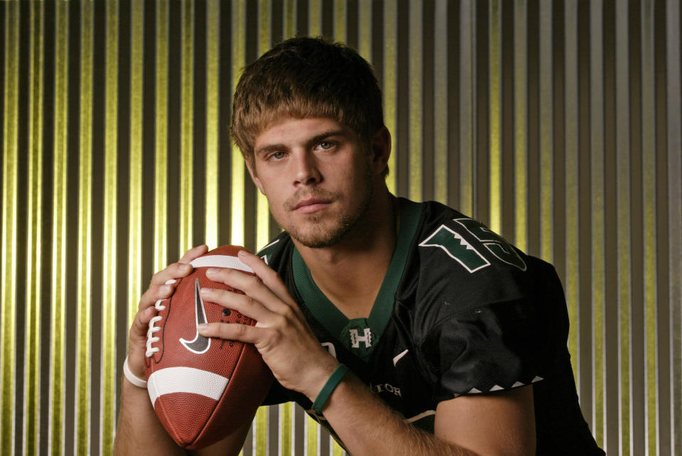 Image: Quarterback Colt Brennan of the Hawaii Warriors in Honolulu (Jordan Murph / Corbis/Icon Sportswire via Getty)