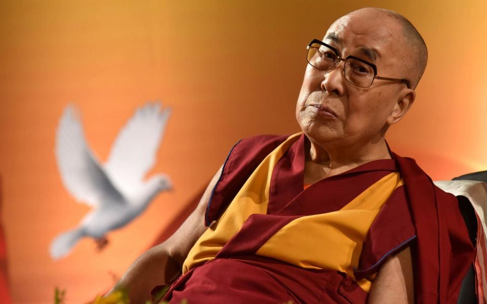 The Dalai Lama, the Tibetan spiritual leader, warned that the successor chosen by China could not be trusted - AFP