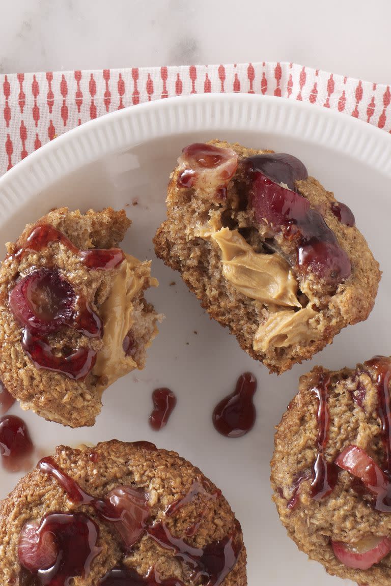 12) Peanut Butter and Jelly Muffins