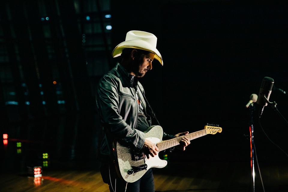 Brad Paisley, honoring Buck Owens and his guitarist, Don Rich