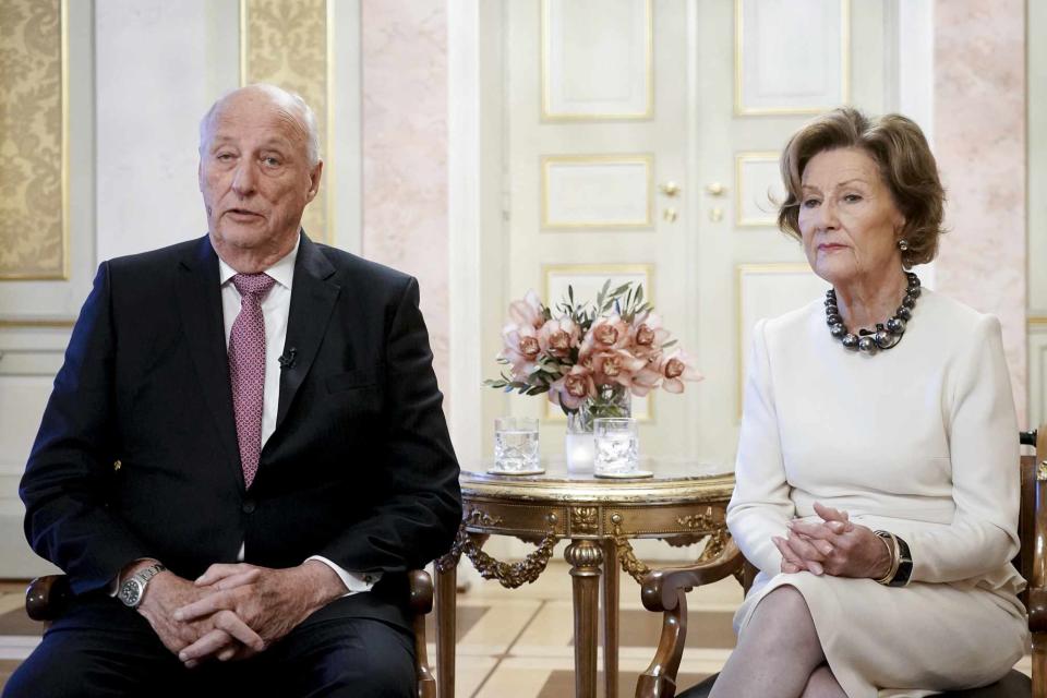 TERJE PEDERSEN/NTB/AFP via Getty King Harald and Queen Sonja of Norway in November 2022.