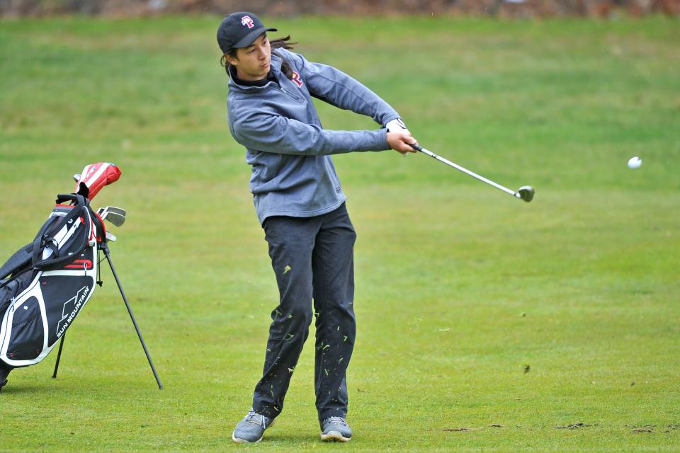 Achievement First freshman James Gilbert is one of the seven members of the golf team, which is playing in its inaugural RIIL season this spring.