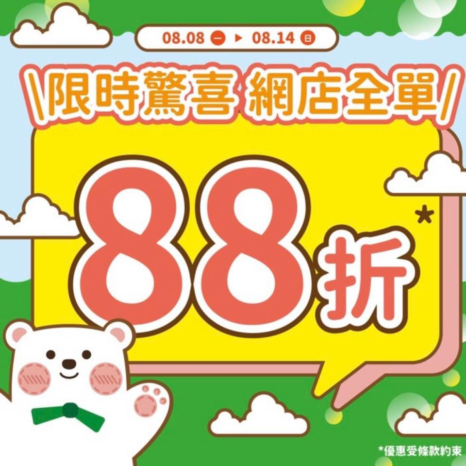 【123 by ELLA】網店限定 全單88折（即日起至14/08）