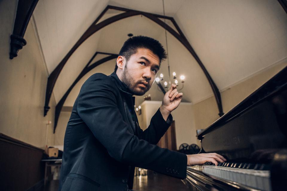 Pianist Conrad Tao performs in The Venice Symphony’s “Crazy for Gershwin” concert.