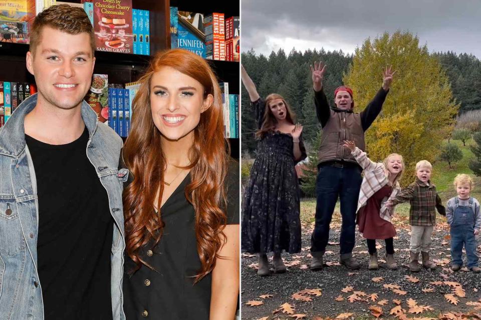 <p>Tibrina Hobson/Getty; audrey roloff/ Instagram</p> Audrey and Jeremy Roloff — with help from their three kids — announced they are expecting their fourth baby.