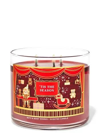 christmas candle bath body works tis the season