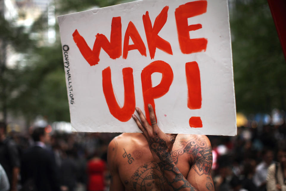 Wall Street Protestors Rally Against Police Brutality