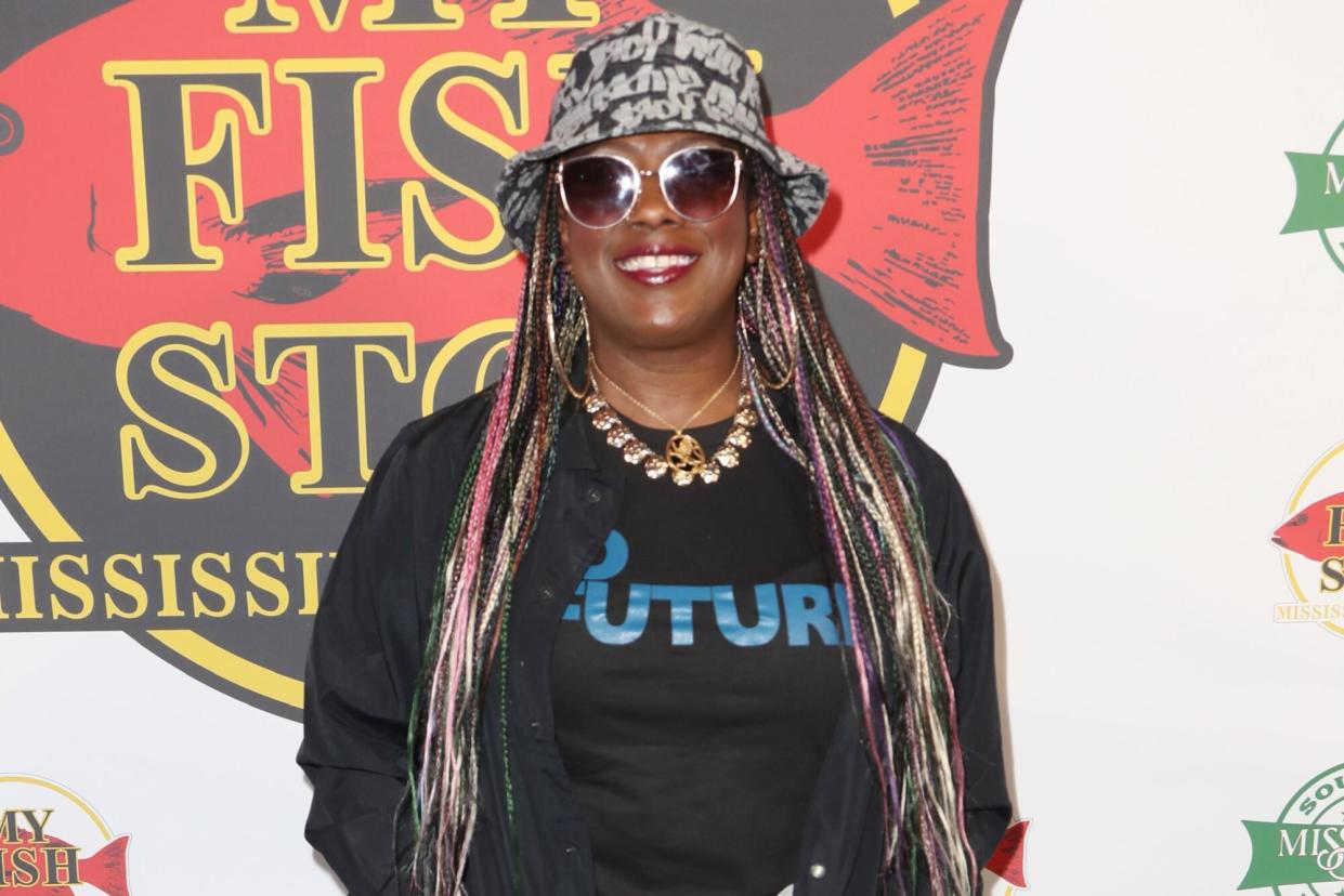 NORTH HOLLYWOOD, CALIFORNIA - MAY 05: Gangsta Boo attends the Grand Opening for My Fish Stop Mississippi Soul Fish North Hollywood at My Fish Stop on May 05, 2022 in North Hollywood, California. (Photo by Maury Phillips/Getty Images)