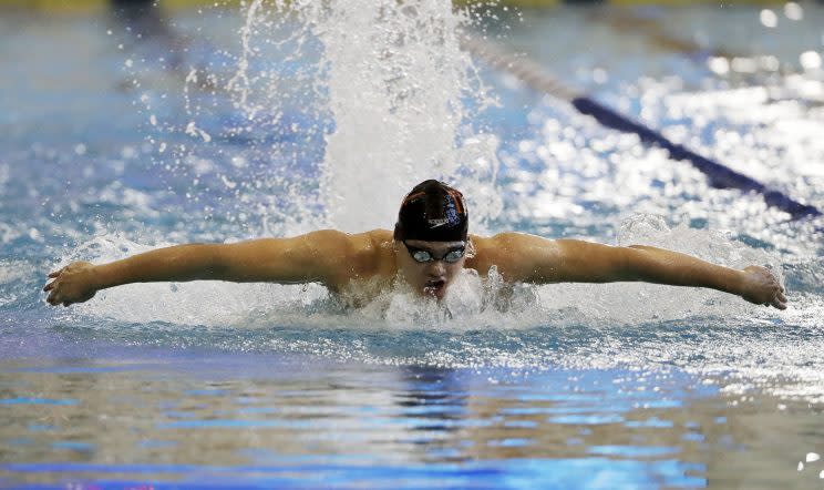 Joseph Schooling of the University of Texas. AP file photo