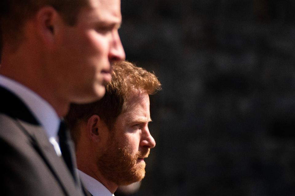 Prince Harry will fly from his US home to be with his brother for a memorial service and the unveiling (PA)