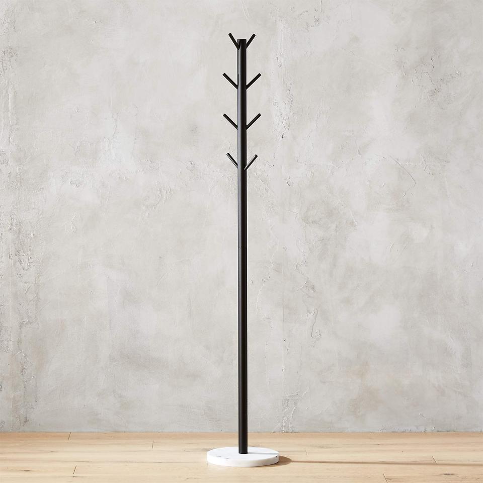 <p><a href="https://go.redirectingat.com?id=74968X1596630&url=https%3A%2F%2Fwww.cb2.com%2Fboulevard-black-and-marble-coat-rack%2Fs362663&sref=https%3A%2F%2F" rel="nofollow noopener" target="_blank" data-ylk="slk:Shop Now;elm:context_link;itc:0;sec:content-canvas" class="link ">Shop Now</a></p><p>Black and Marble Coat Rack</p><p>cb2.com</p><p>$149.00</p>