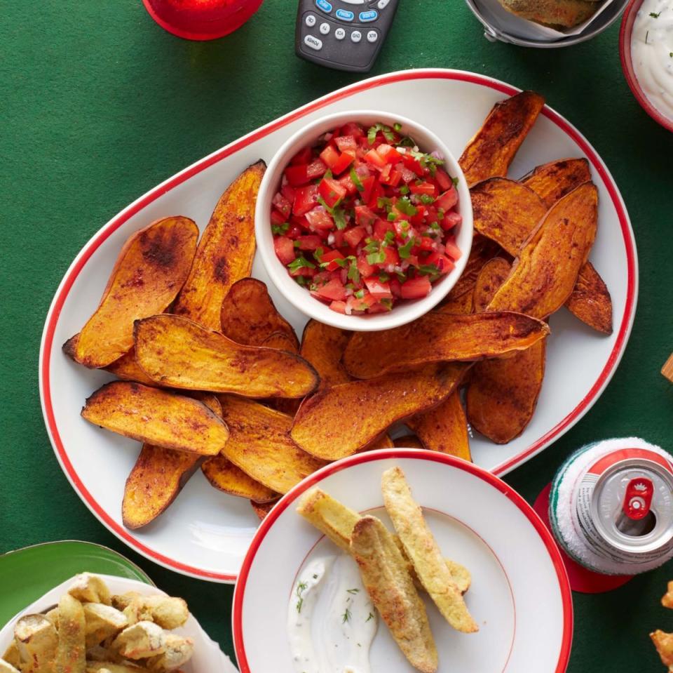 Sweet Potato Skins and Pico de Gallo