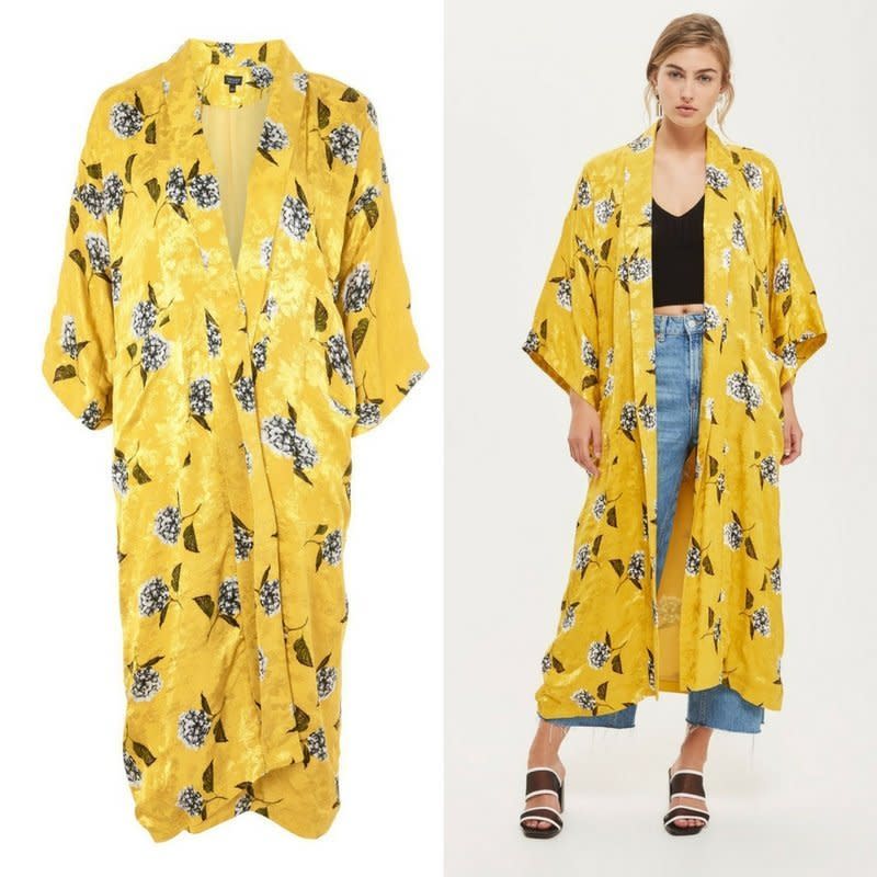 The kimono is currently sold out on Topshop's U.K. website. (Topshop)