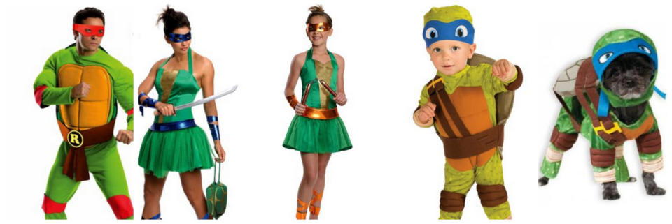 Teenage Mutant Ninja Turtle Family Costume Idea