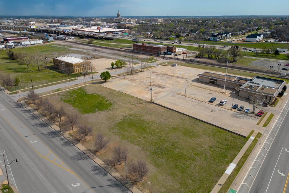 This view on Wednesday of Dolese property between NW 13 and NW 16 just east of Broadway is set to be built up as a mixed-use development.