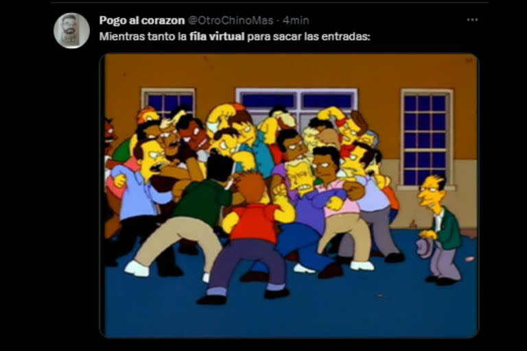 Los Simpson no faltaron en Twitter (Captura Twitter)