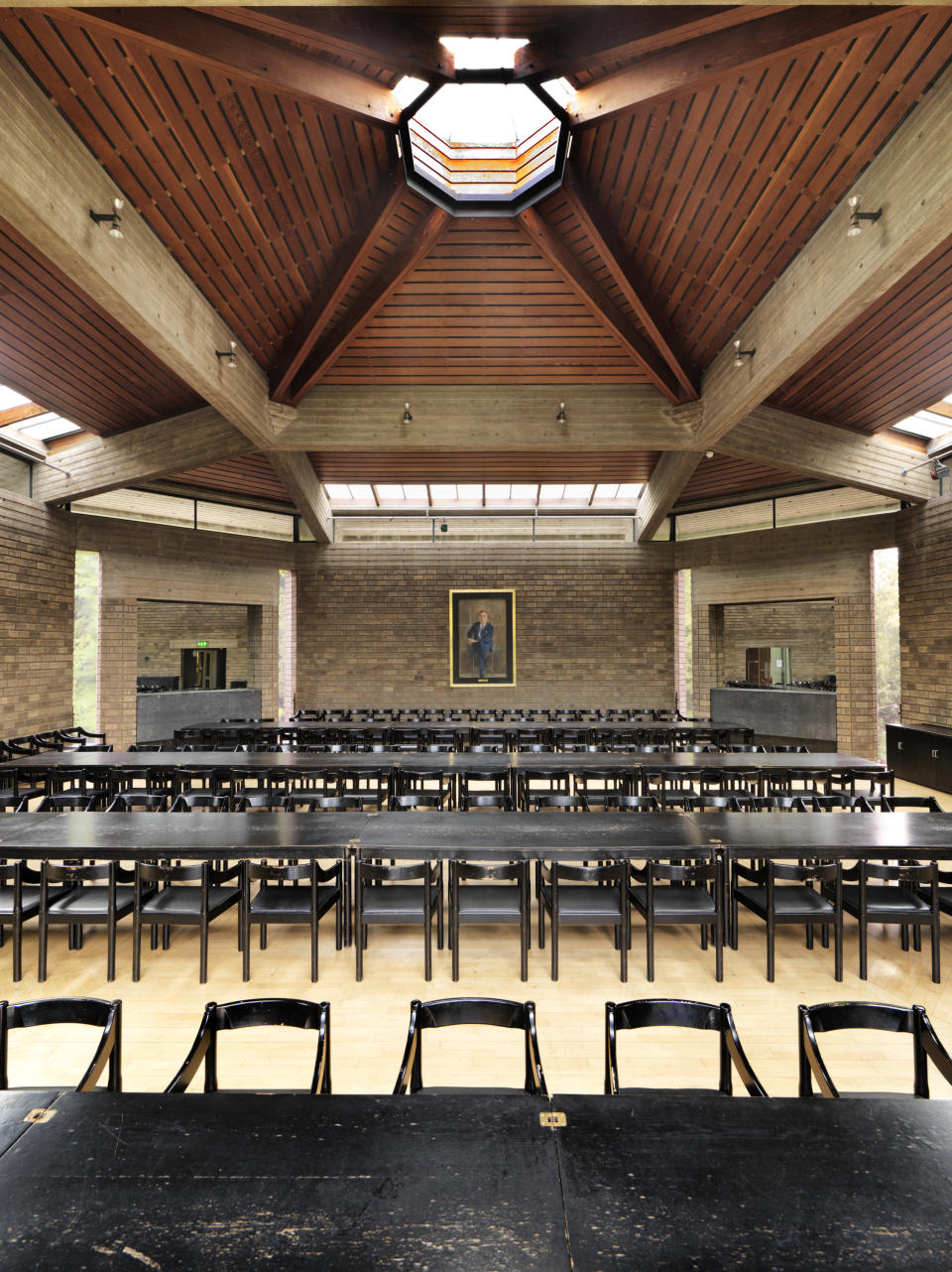 The Dining Hall at Cambridge's Darwin College, which has been listed at Grade II. (Historic England Archive/ PA)