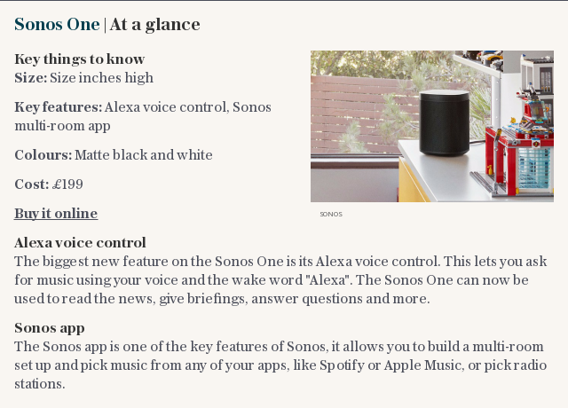 Sonos One | At a glance