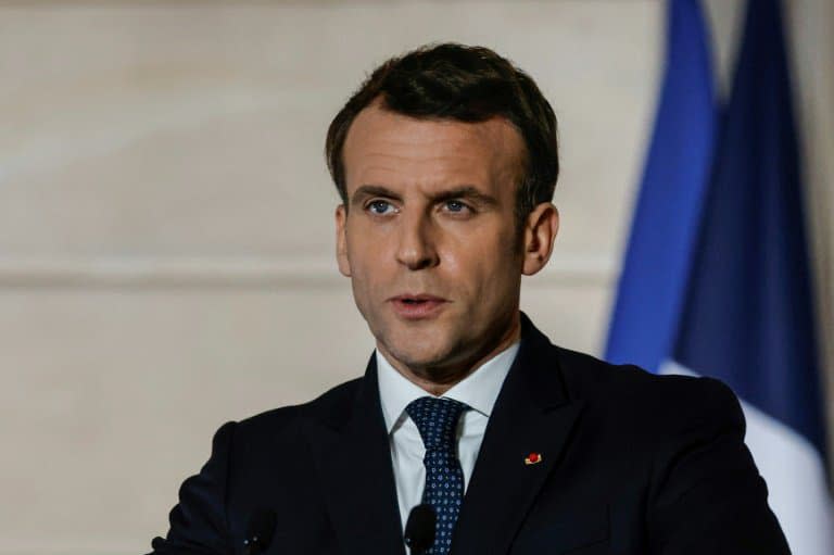 Emmanuel Macron le 25 février 2021 à l'Elysée - Thomas COEX © 2019 AFP