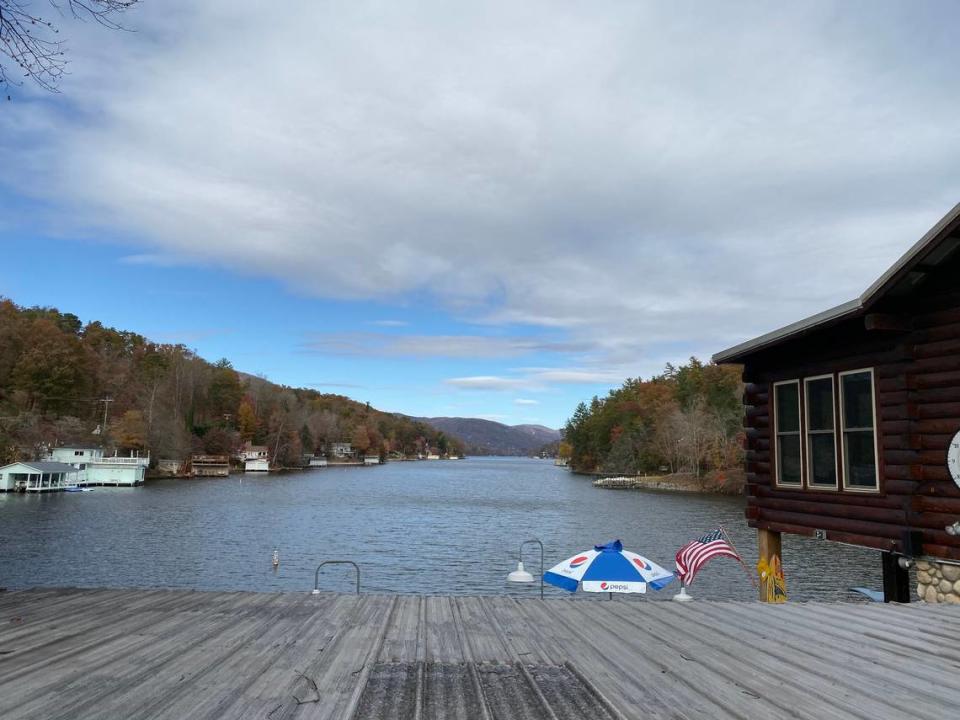 LakeHouse Restaurant in Lake Lure offers waterfront dining in a casual setting.