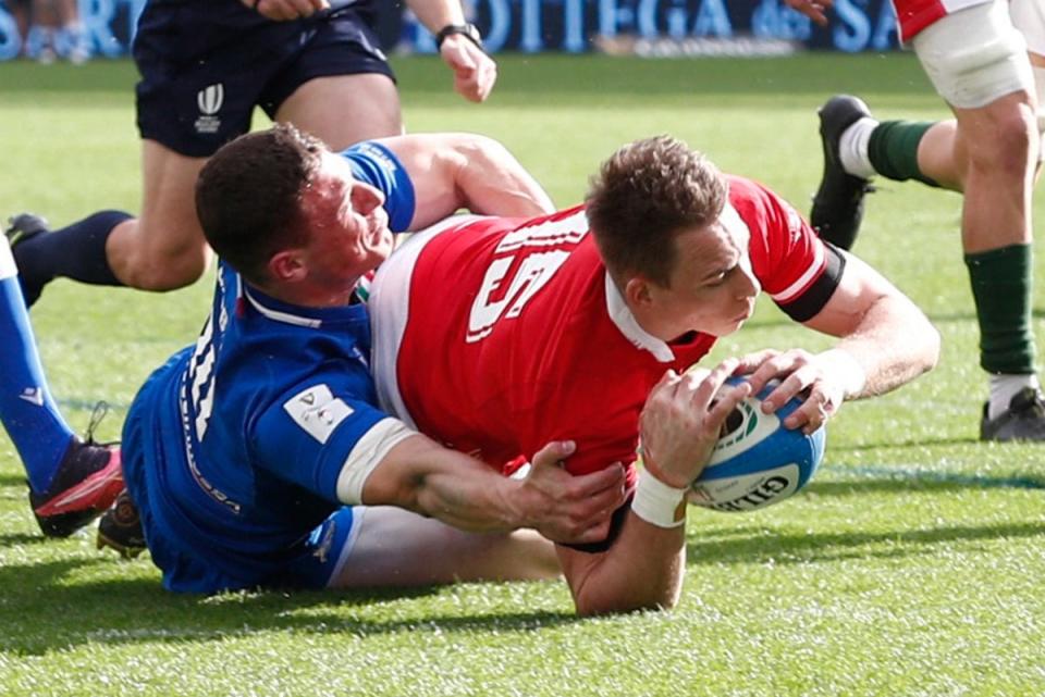 Liam Williams scored one of four Welsh tries in Rome on Saturday  (REUTERS)