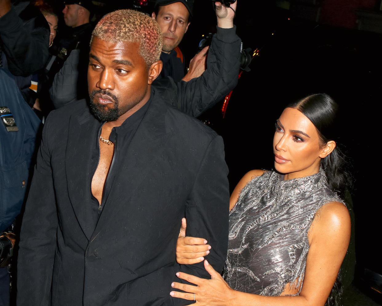Kanye West lashed out at Drake for following his wife, Kim Kardashian, on Instagram. (Photo: Nancy Rivera/Bauer-Griffin/GC Images)