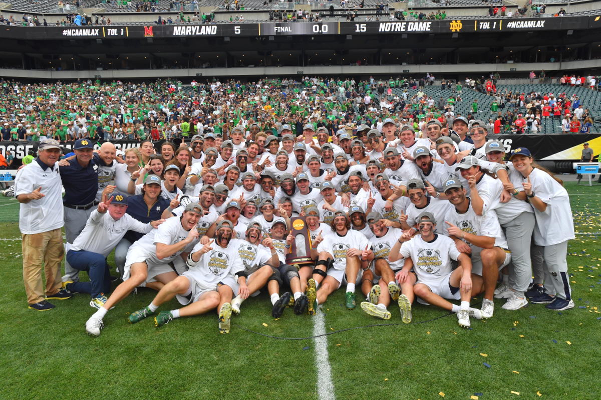 Notre Dame claims second straight men’s lacrosse championship with win over Maryland