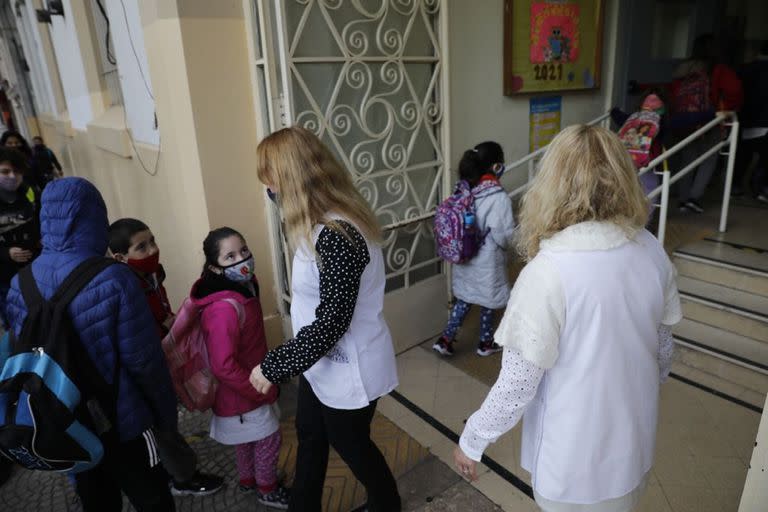 Vuelta a la presencialidad en las escuelas de CABA. Colegio Juan Crisóstomo Lafinur