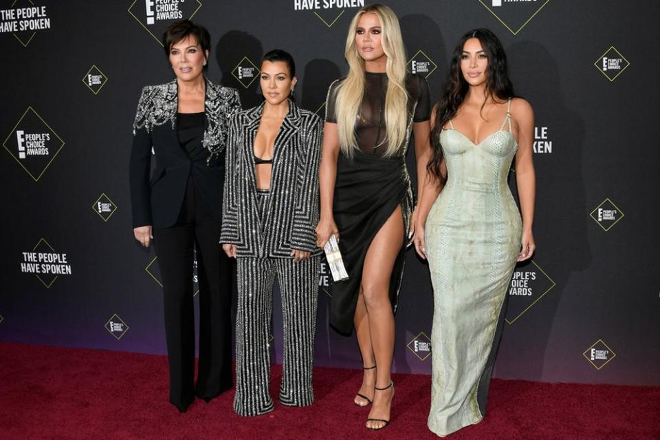 From L to R: Kris Jenner, Kourtney Kardashian, Khloé Kardashian and Kim Kardashian West | Jon Kopaloff/FilmMagic