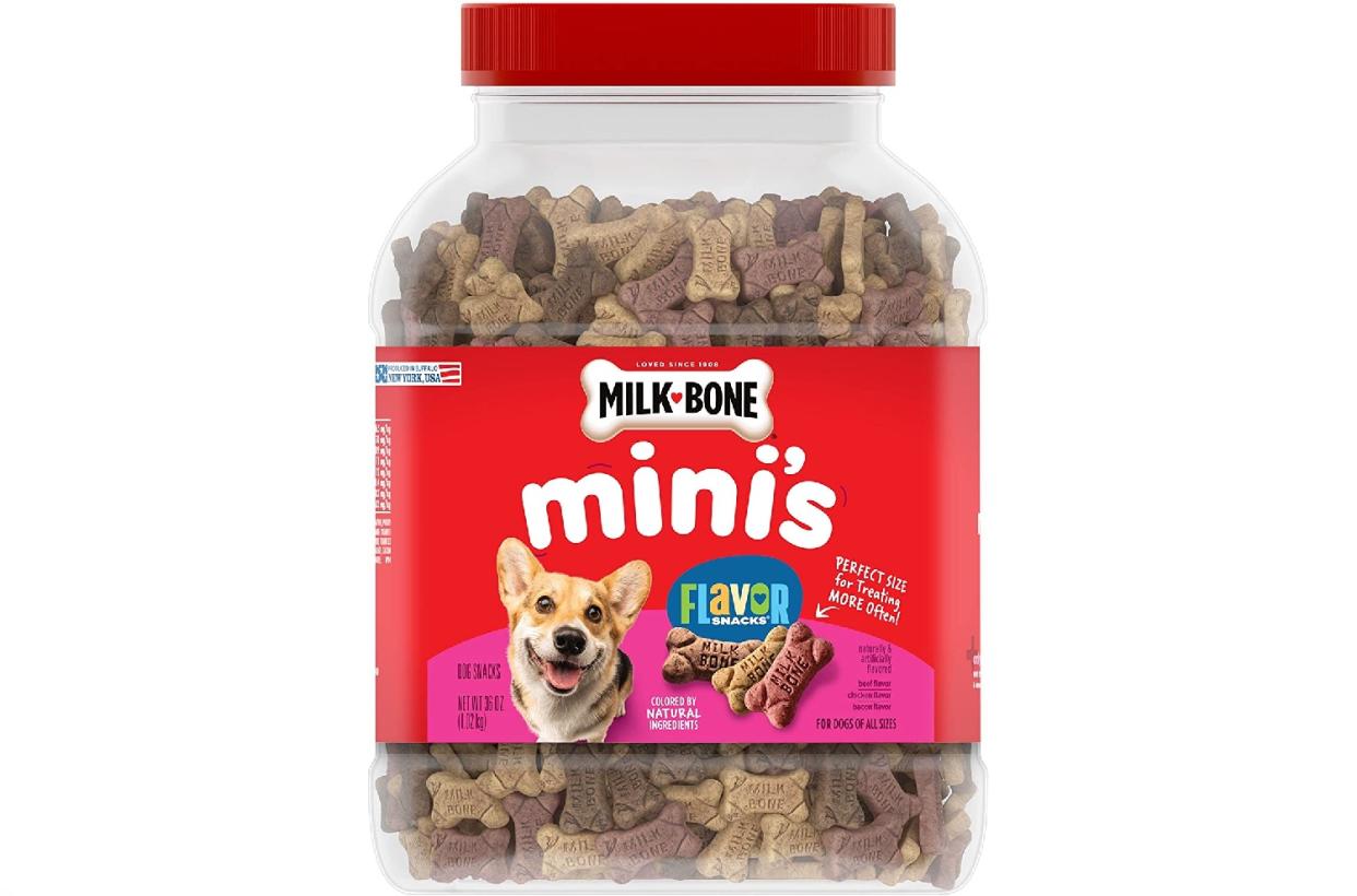 These mini treats are great for smaller dogs — but large dogs love them, too.