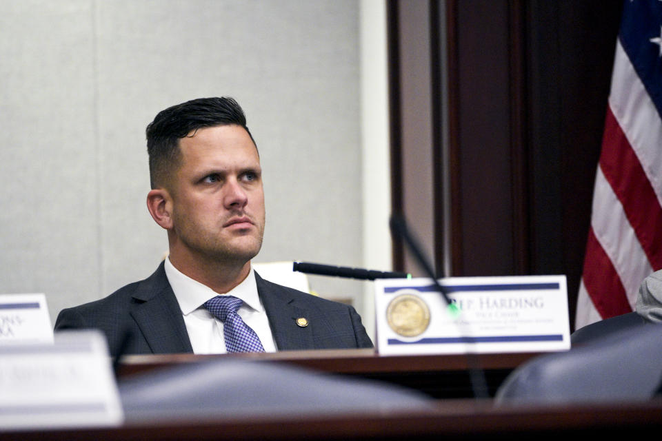 Florida Rep. Joe Harding listens during a legislative session on Jan. 13, 2022, in Tallahassee. (Phelan M. Ebenhack / AP file)
