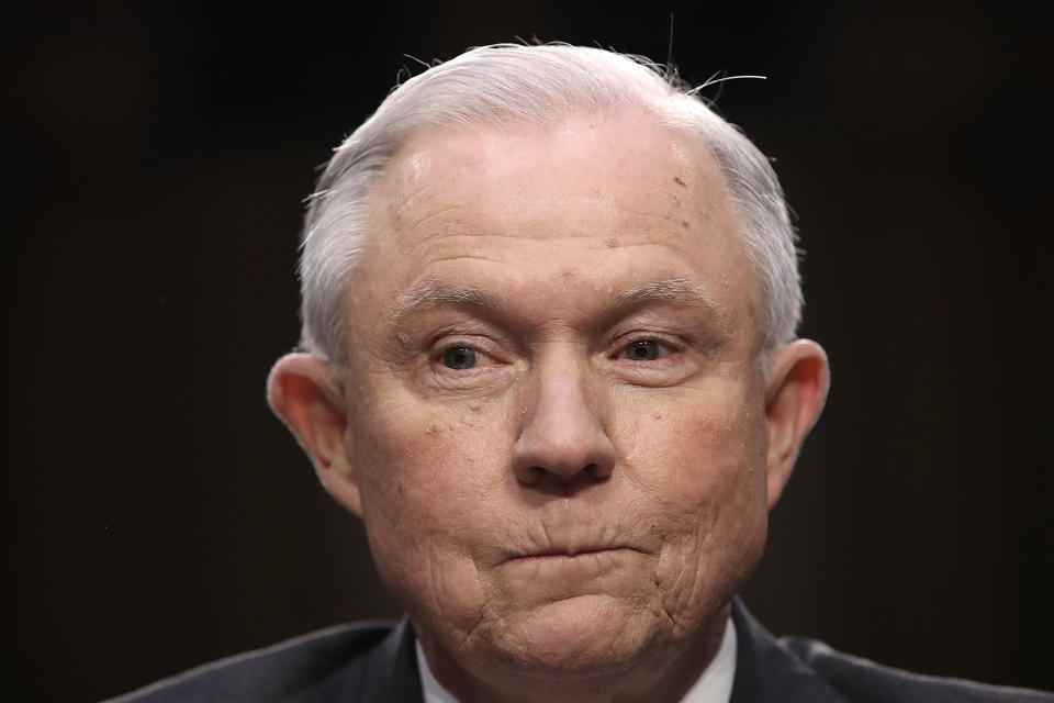 WASHINGTON ― Attorney General Jeff Sessions told a Senate panel Tuesday that he did not remain silent when FBI Director James Comey expressed his discomfort about being left alone with President Donald Trump while overseeing an investigation into ties between the Russian government and Trump’s campaign associates.