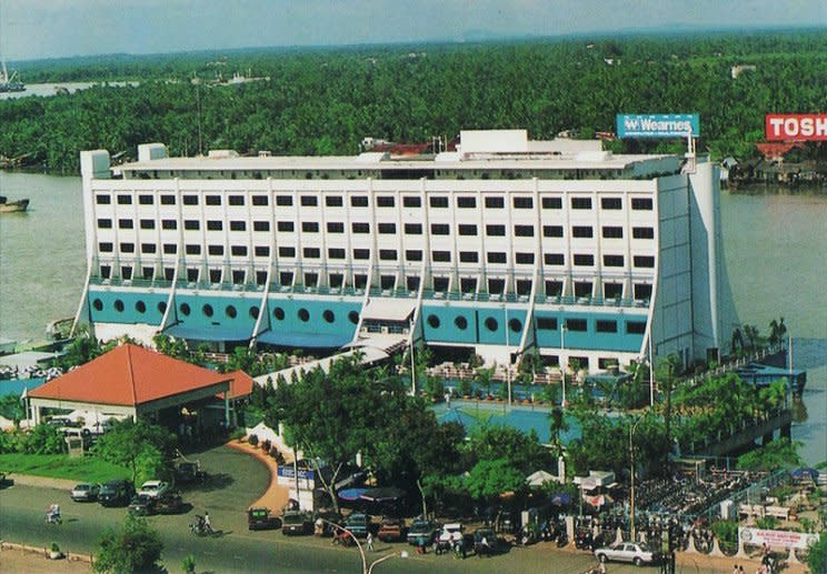 View of the Saigon Floating Hotel (formerly the Barrier Reef Resort) in Ho Chi Minh City's Saigon river.