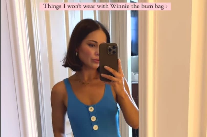 Louise was seen wearing her swimwear after going in water for the first time since surgery -Credit:Louise Thompson Instagram