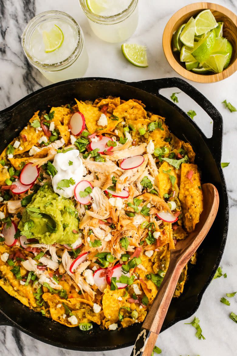 Easy Skillet Chicken Chilaquiles