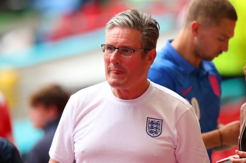 Sir Keir Starmer, Leader of the Labour Party prior to the UEFA Euro 2020 Championship Final