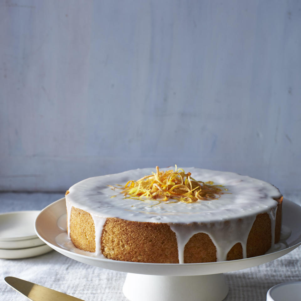 Orange-Olive Oil Cake with Vanilla Glaze