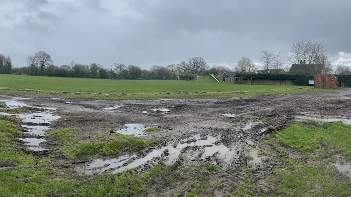 Bressingham playing fields before the work