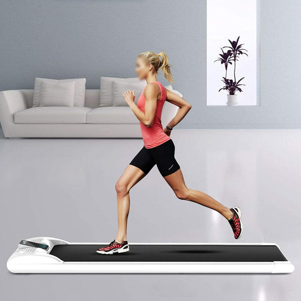 <p><a href="https://go.redirectingat.com?id=74968X1596630&url=https%3A%2F%2Fwww.walmart.com%2Fip%2FMiumaeov-Portable-Electric-Mute-Treadmill-Fitness-Walking-Pad-Home-Office-Running-Machine%2F1735627774&sref=https%3A%2F%2Fwww.womenshealthmag.com%2Ffitness%2Fg43744481%2Fmemorial-day-under-desk-treadmill-sale%2F" rel="nofollow noopener" target="_blank" data-ylk="slk:Shop Now;elm:context_link;itc:0;sec:content-canvas" class="link ">Shop Now</a></p><p>Portable Elongated Walking Pad </p><p>$185.00</p><p>walmart.com</p><span class="copyright">Walmart</span>