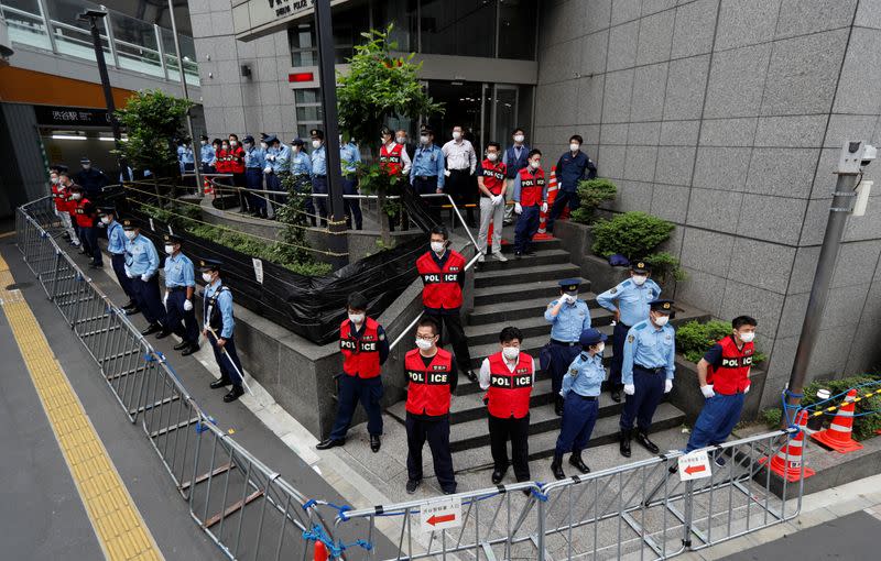 Protest march over the alleged police abuse of a Turkish man in echoes of a Black Lives Matter protest, following the death of George Floyd who died in police custody in Minneapolis, in Tokyo