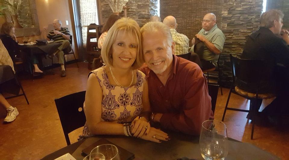 After Ford bought back their defective 2013 Focus in August 2020, Elaine and Hershel Cecil celebrate with dinner in Lake Havasu, Arizona "at the end of an unpleasant seven year experience."  Hershel said people need to know the Detroit Free Press was "instrumental in bringing information to light" that helped thousands of families. "People just need to be aware of the power and benefit of a free press," he said.