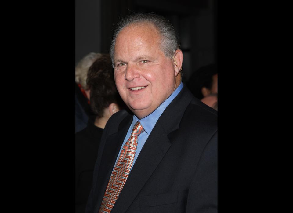 NEW YORK - JANUARY 30:  Rush Limbaugh attends the premiere of HBO's 'Bernard and Doris' at the Time Warner screening room on January 30, 2008 in New York City.  (Photo by Stephen Lovekin/Getty Images)