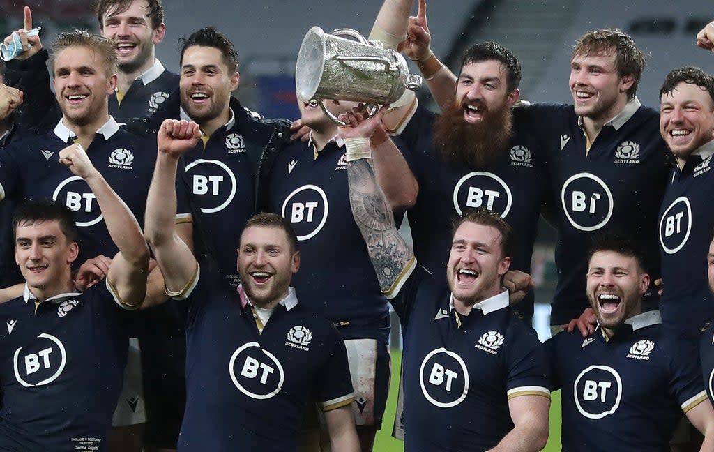 Scotland won the Calcutta Cup in 2021  (PA Wire)