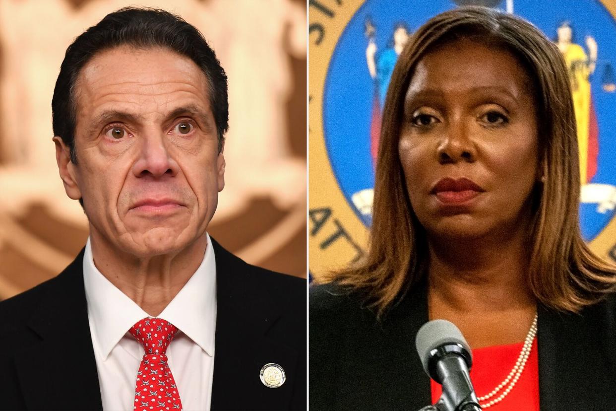 Andrew Cuomo, Letitia James