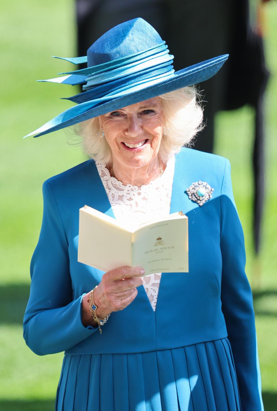 Queen Camilla was accompanied by other royals today, including Prince William. (Getty Images)