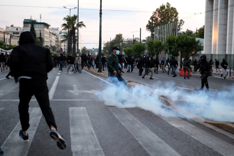 Protest following the death of George Floyd in Athens