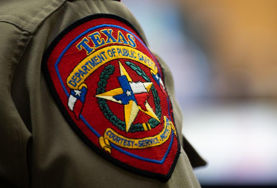 The Texas Department of Public Safety emblem is displayed on the uniform of Director Steve McCraw.