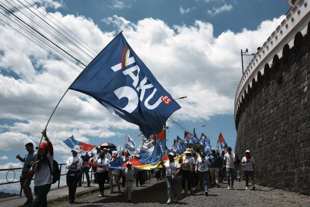 Yaku Perez, presidential candidate for the Claro Que Se Puede